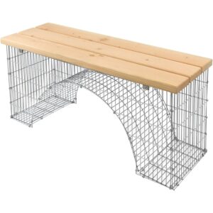 Bellissa Sitzbank Bogengabione 125x45x54 cm