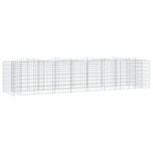 DELUKE Gabionen Hochbeet BOGI Aus Eisen 400x100x100cm Hochbogen Steinkorb Gabionengitter Ziergabione Steingabione