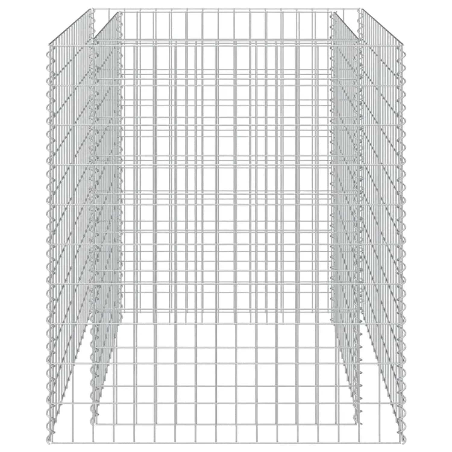 DELUKE Gabionen Hochbeet ROON Aus Stahl 90x90x100cm Steinkorb Gabionengitter Ziergabione Steingabione