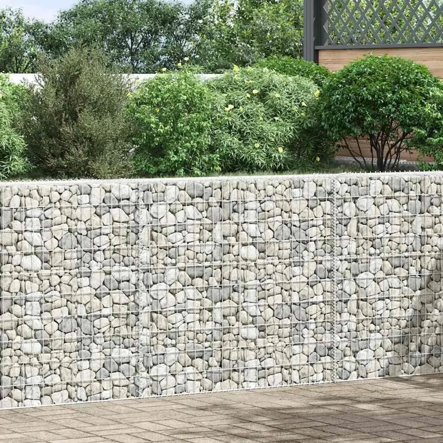 Furnicato Gabionen-hochbeet Trapezform Verzinkter Stahl 150x20x100 Cm