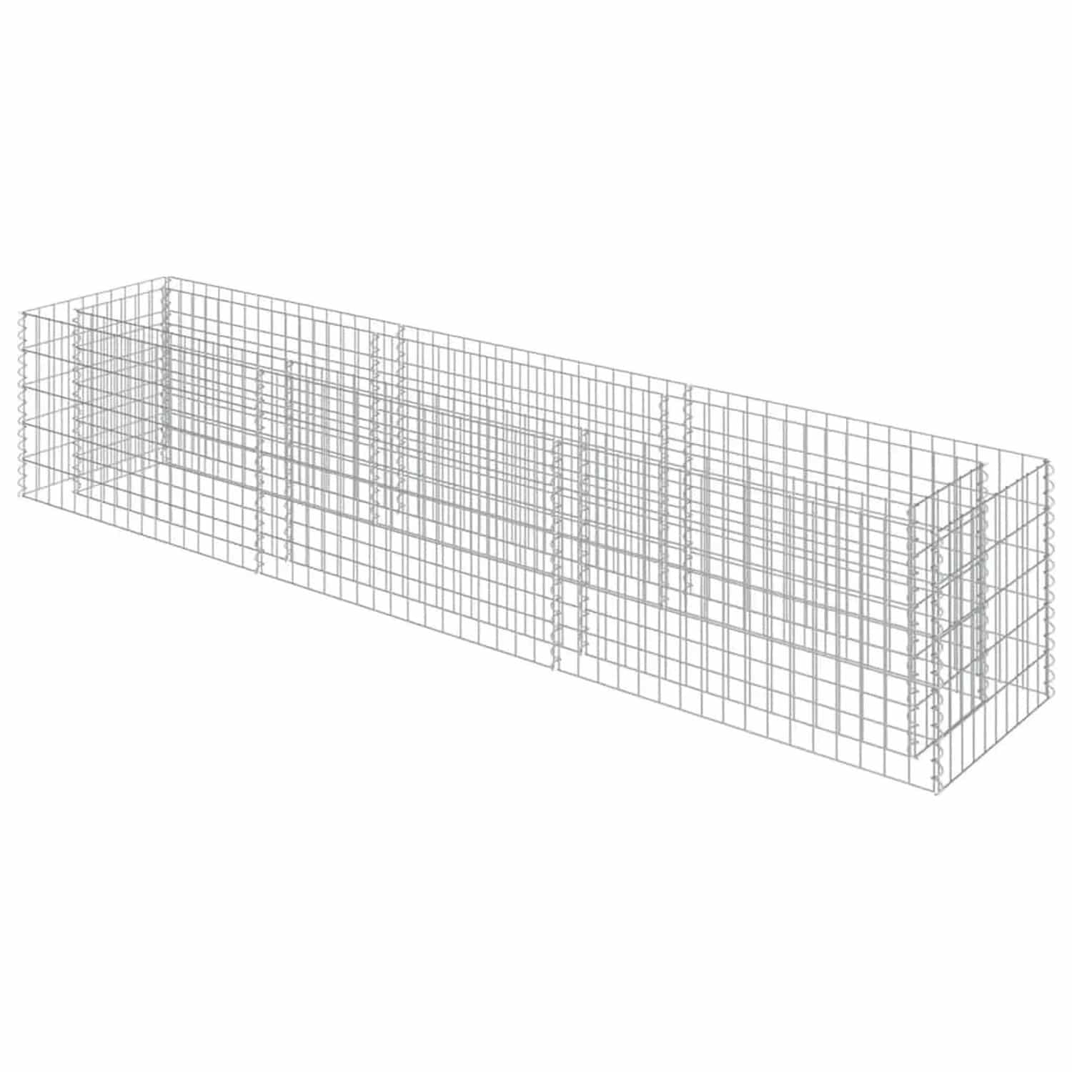 Furnicato Gabionen-hochbeet Verzinkter Stahl 270×50×50 Cm