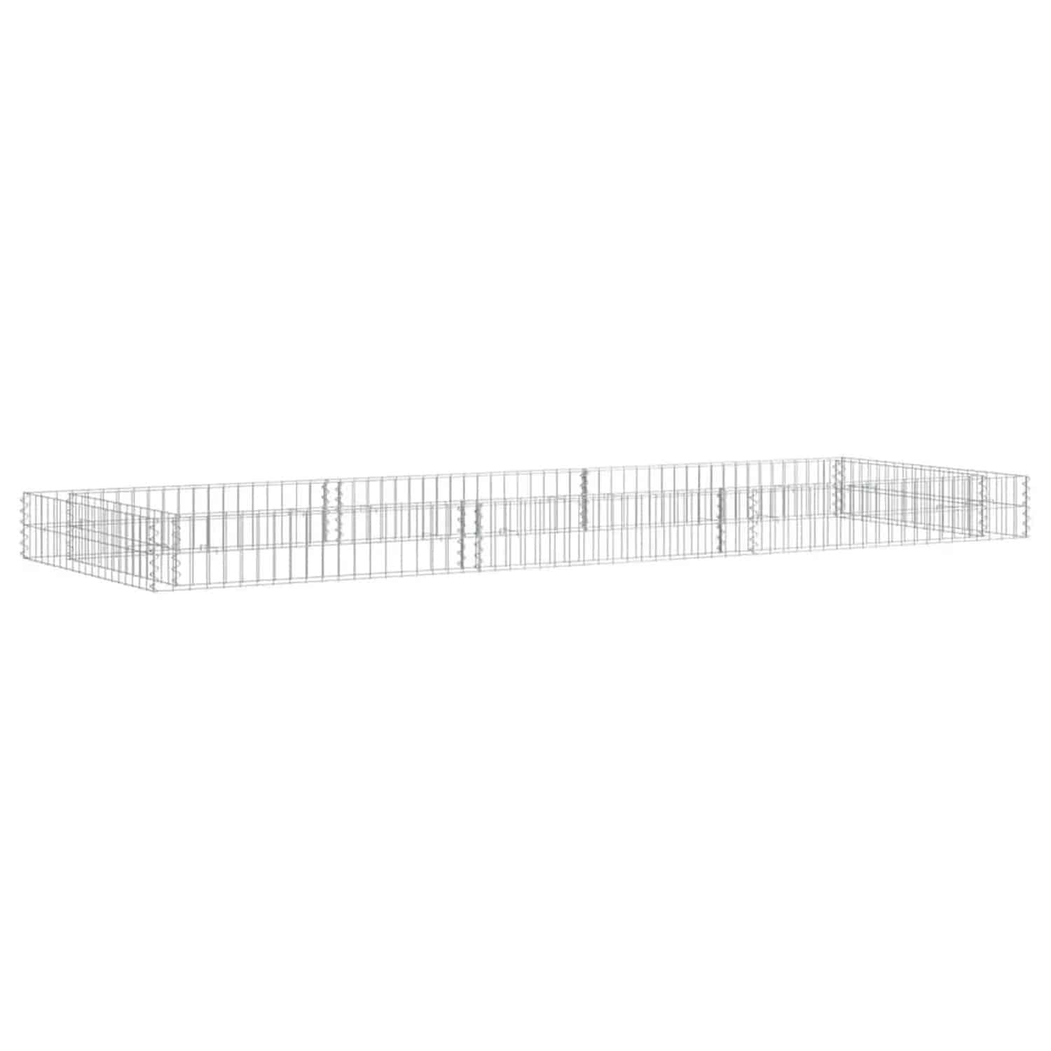 Furnicato Gabionen-hochbeet Verzinkter Stahl 300x100x20 Cm