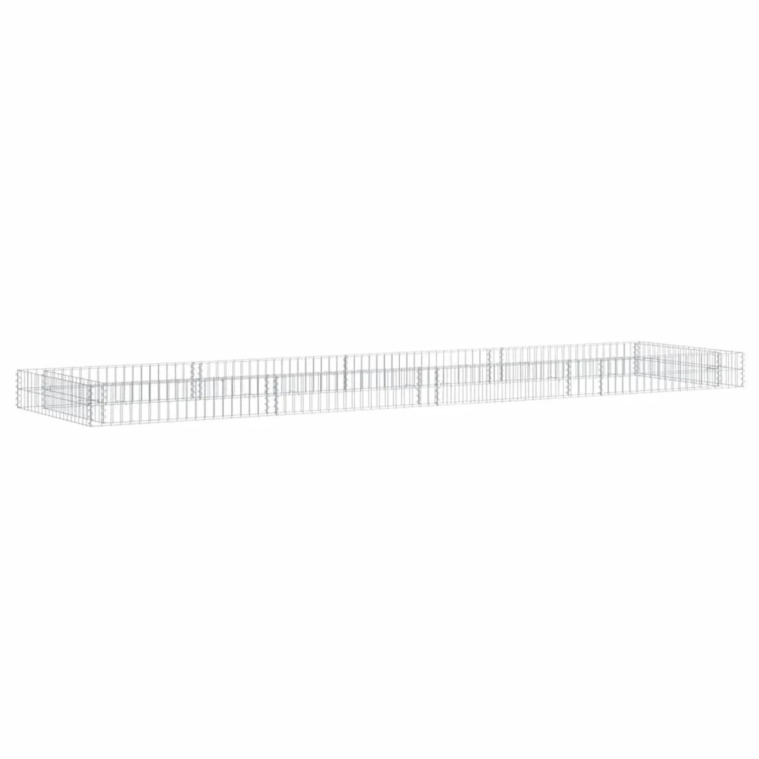 Furnicato Gabionen-hochbeet Verzinkter Stahl 400x100x20 Cm