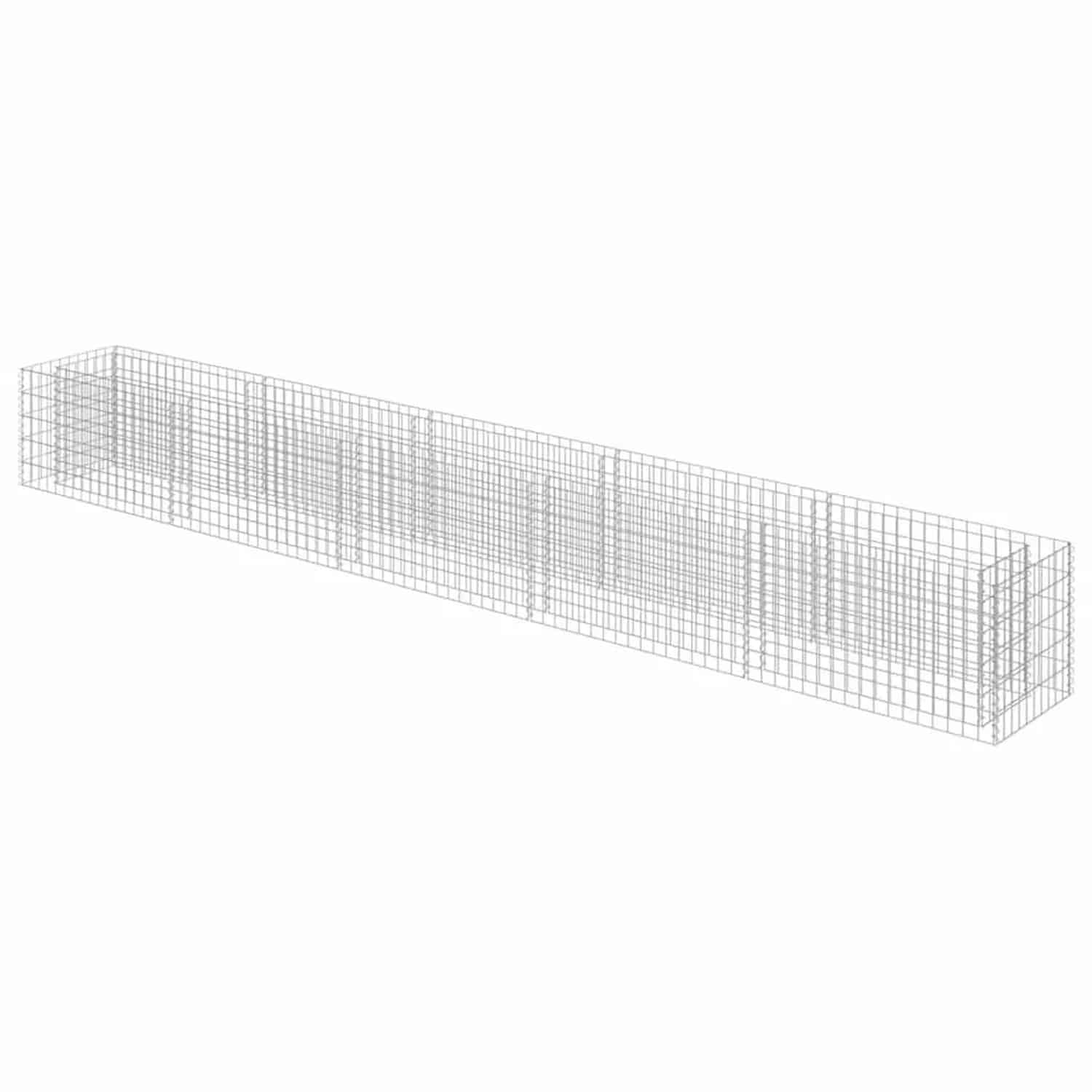 Furnicato Gabionen-hochbeet Verzinkter Stahl 450×50×50 Cm