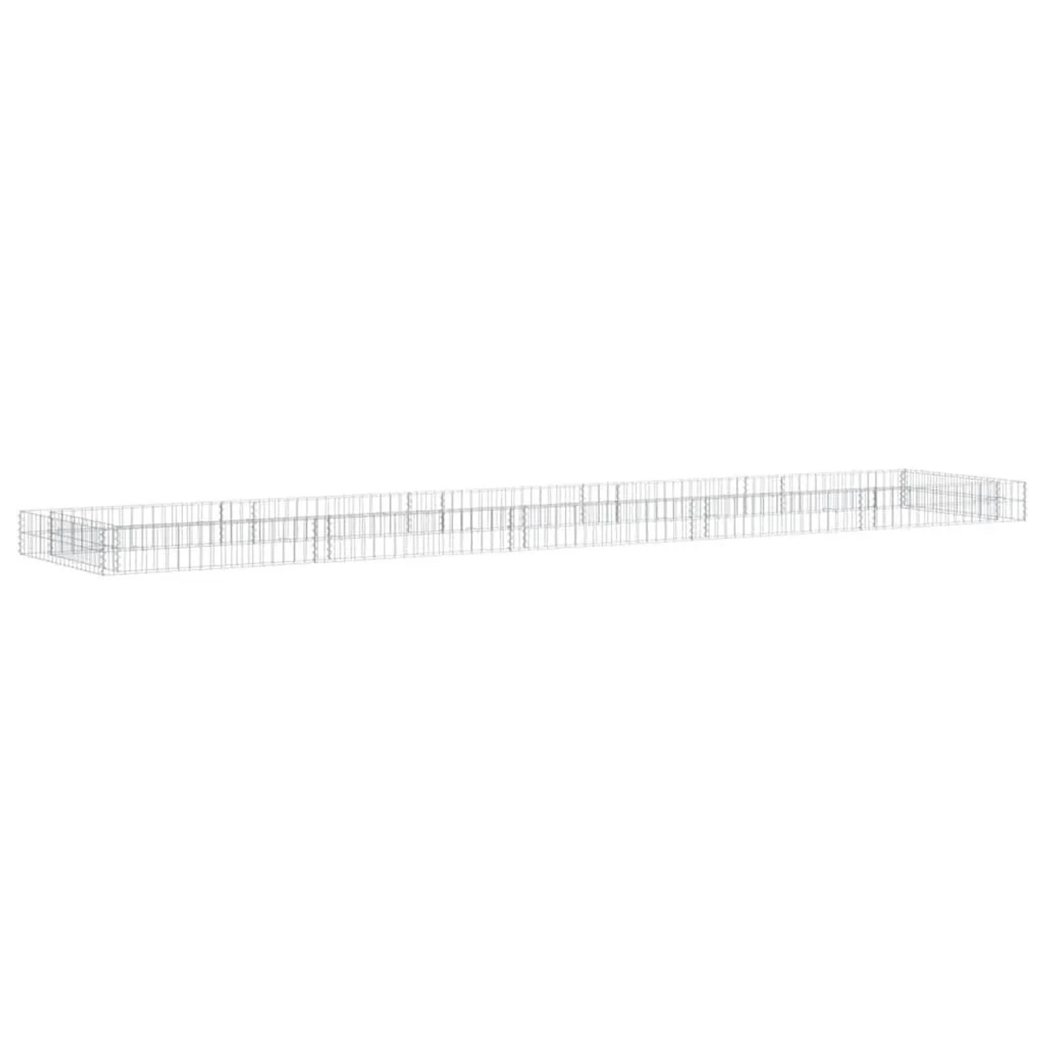 Furnicato Gabionen-hochbeet Verzinkter Stahl 500x100x20 Cm