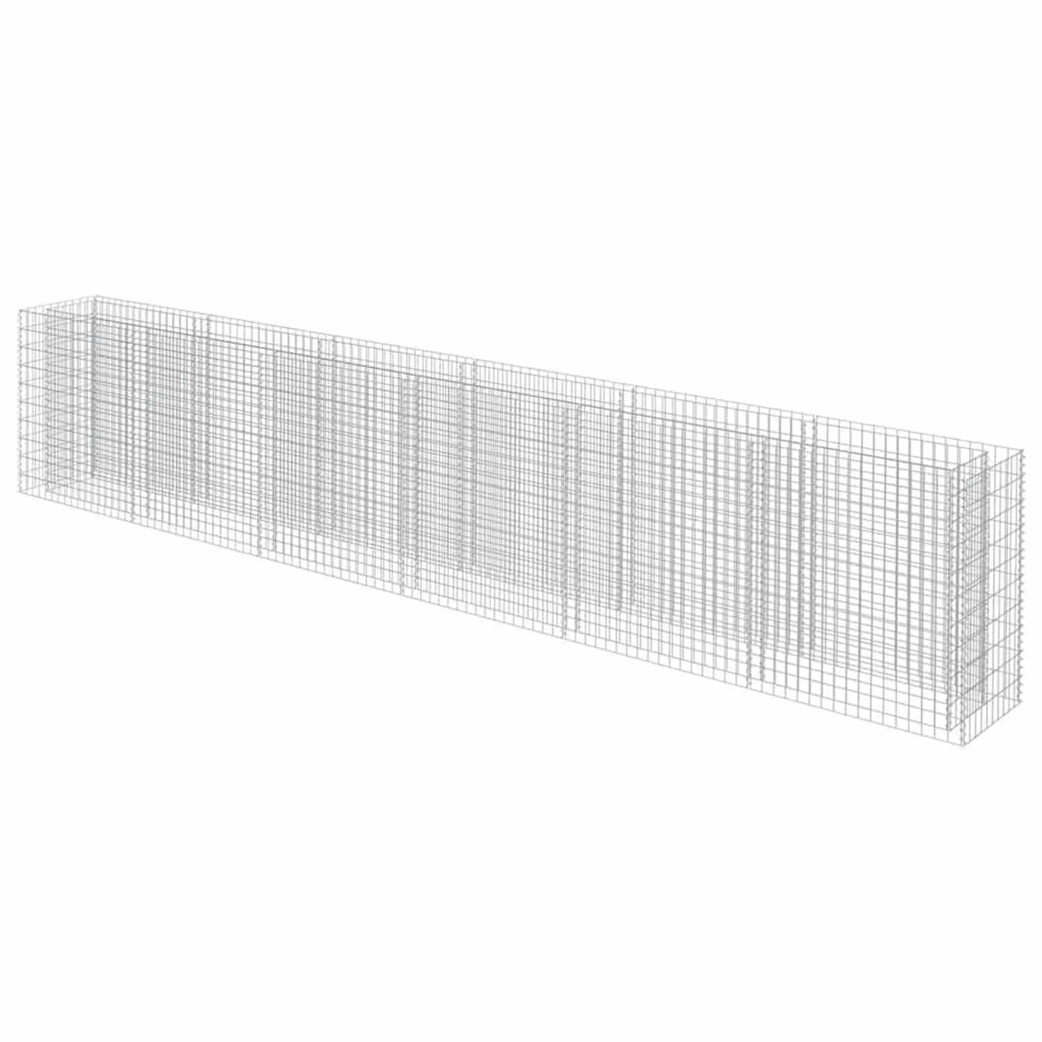 Furnicato Gabionen-hochbeet Verzinkter Stahl 540×50×100 Cm
