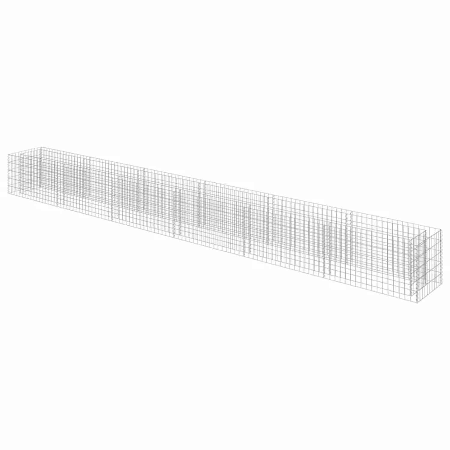 Furnicato Gabionen-hochbeet Verzinkter Stahl 540×50×50 Cm