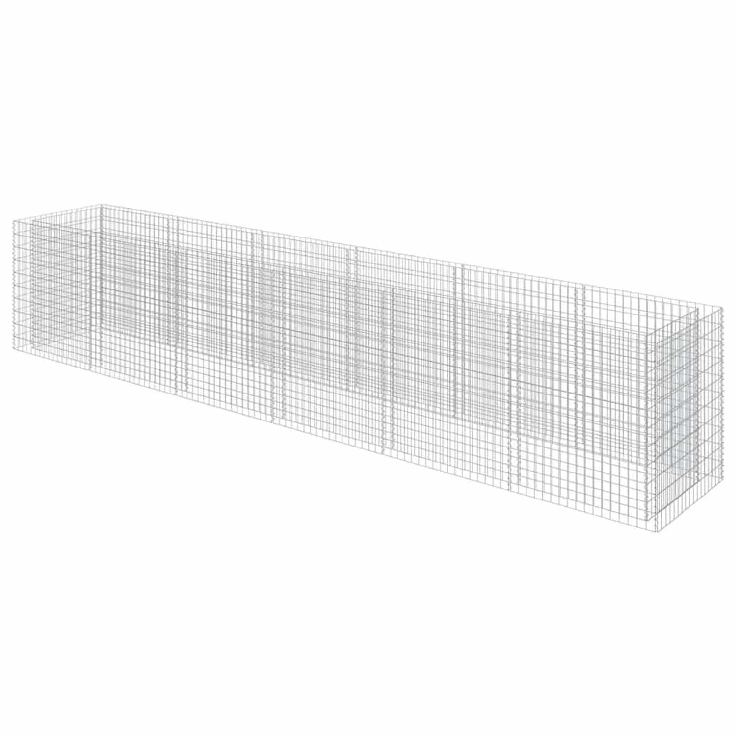 Furnicato Gabionen-hochbeet Verzinkter Stahl 540×90×100 Cm