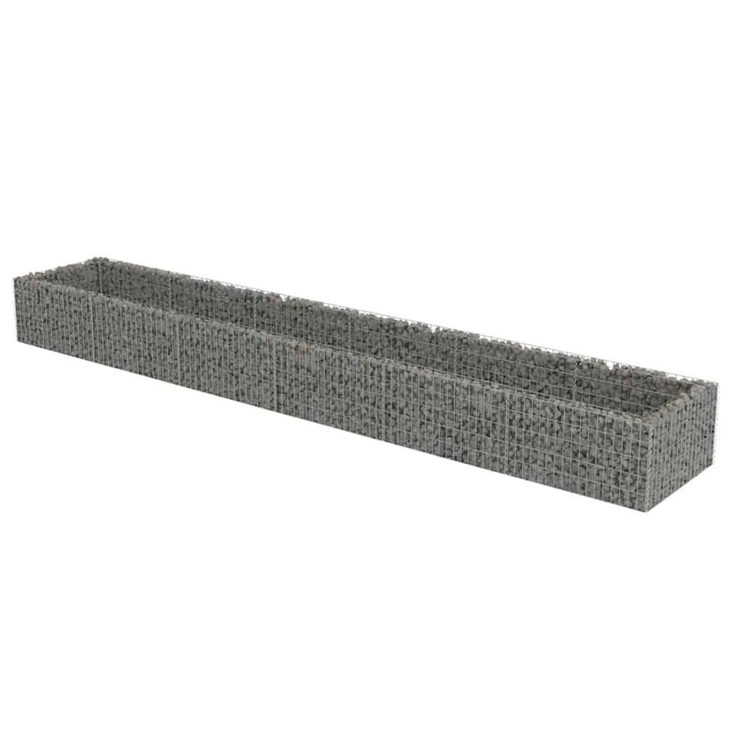 Furnicato Gabionen-hochbeet Verzinkter Stahl 540×90×50 Cm
