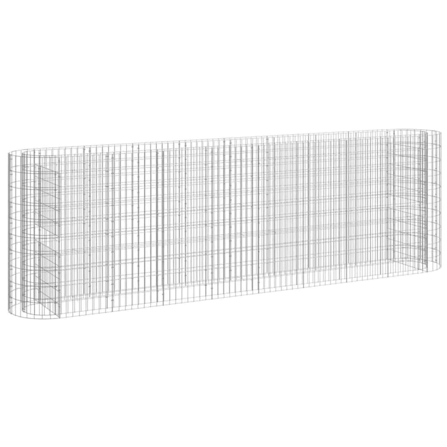 Furnicato Gabionen-hochbeet Verzinktes Eisen 330x50x100 Cm