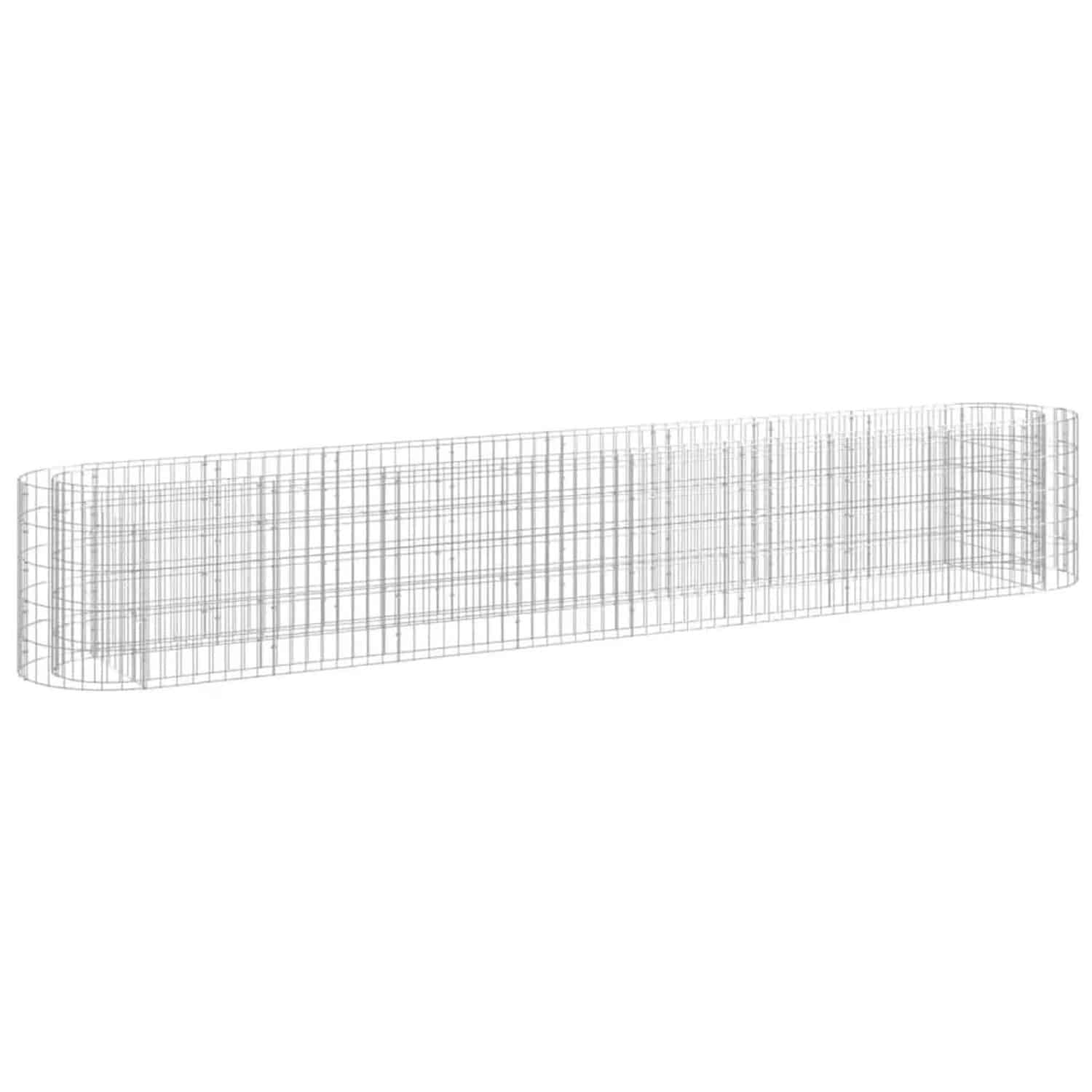 Furnicato Gabionen-hochbeet Verzinktes Eisen 330x50x50 Cm