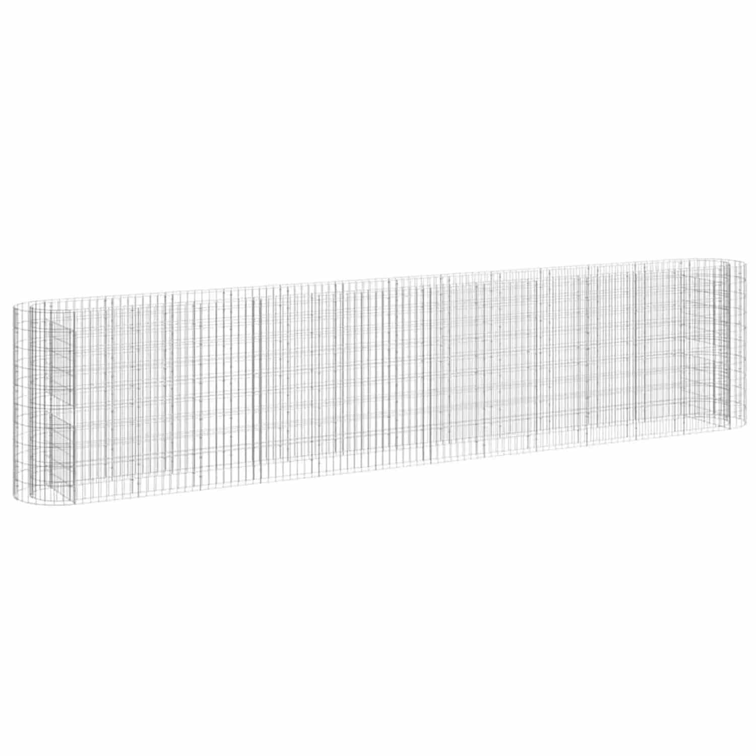 Furnicato Gabionen-hochbeet Verzinktes Eisen 470x50x100 Cm