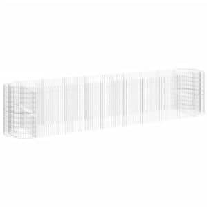Furnicato Gabionen-hochbeet Verzinktes Eisen 500x100x100 Cm