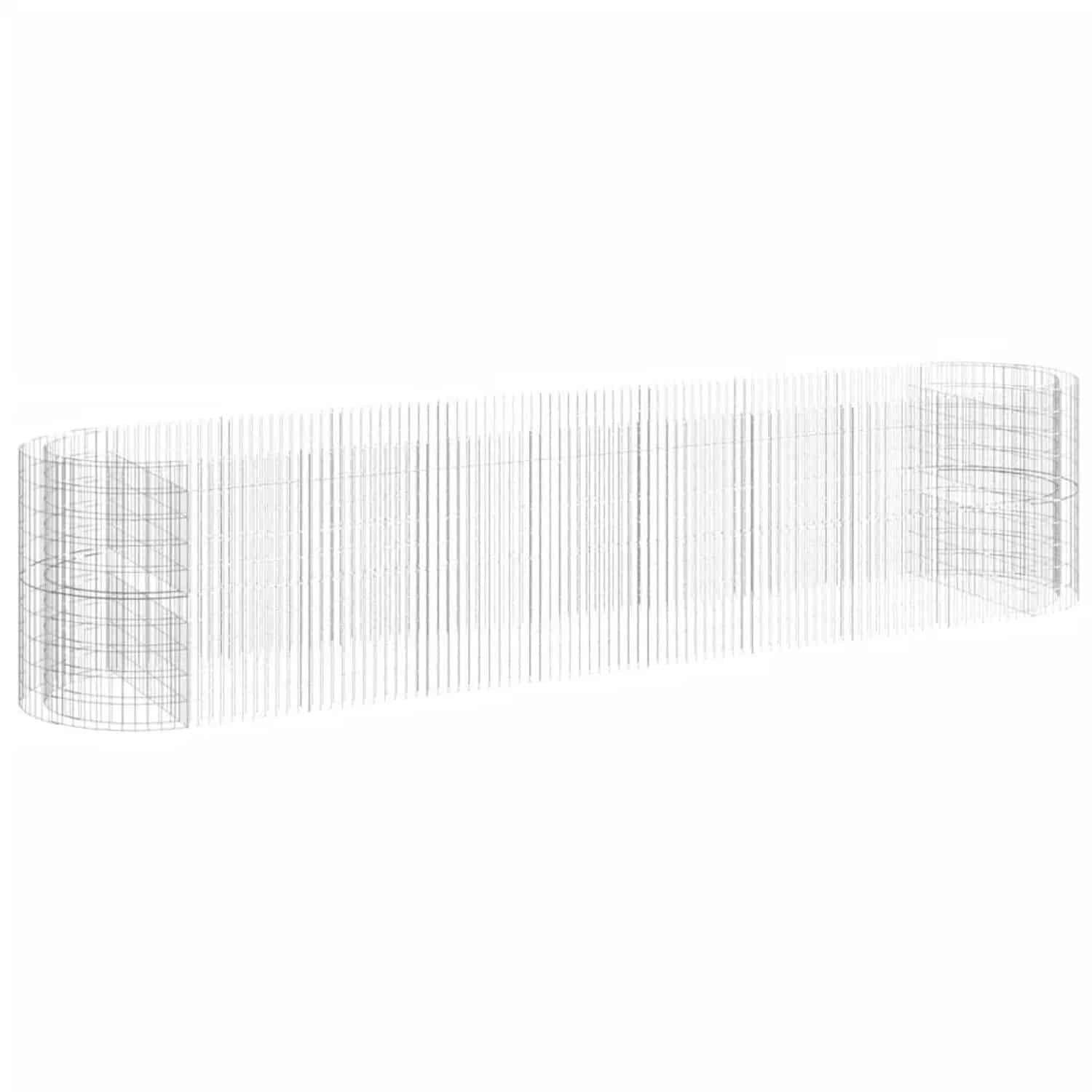 Furnicato Gabionen-hochbeet Verzinktes Eisen 500x100x100 Cm