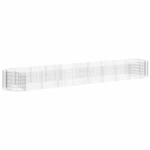 Furnicato Gabionen-hochbeet Verzinktes Eisen 500x100x50 Cm