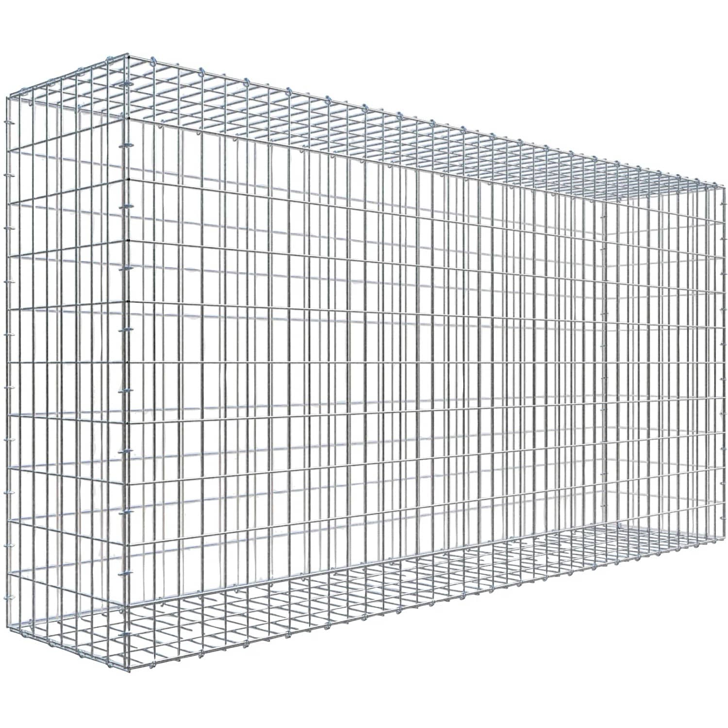 Gabiona C-Ring-Gabione 100 x 200 x 40 cm Maschenw 5 x 10 cm