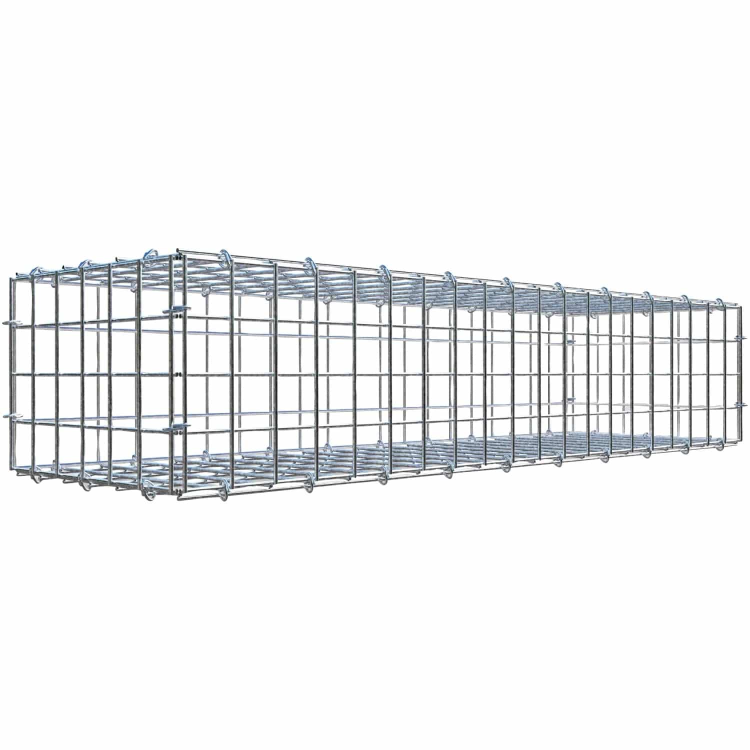 Gabiona C-Ring-Gabione 20 x 100 x 30 cm Maschenw 5 x 5 cm