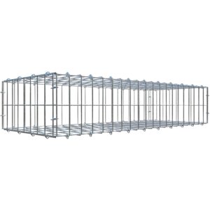 Gabiona C-Ring-Gabione 20 x 100 x 40 cm Maschenw 5 x 10 cm