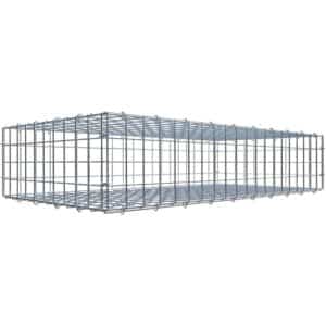 Gabiona C-Ring-Gabione 20 x 100 x 50 cm Maschenw 5 x 5 cm