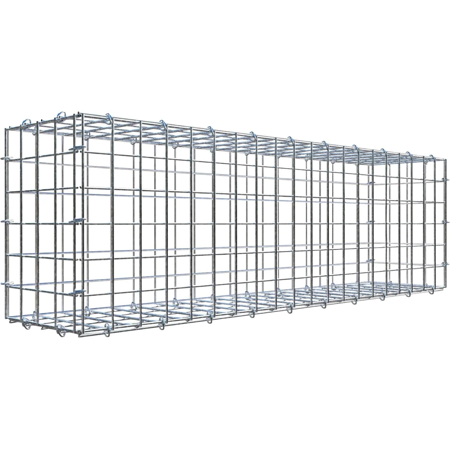 Gabiona C-Ring-Gabione 30 x 100 x 20 cm Maschenw 5 x 5 cm