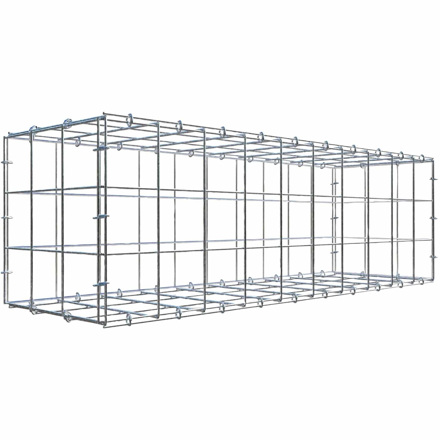Gabiona C-Ring-Gabione 30 x 100 x 30 cm Maschenw 10 x 10 cm