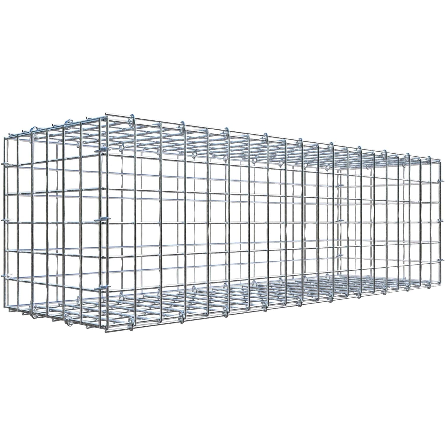 Gabiona C-Ring-Gabione 30 x 100 x 30 cm Maschenw 5 x 5 cm