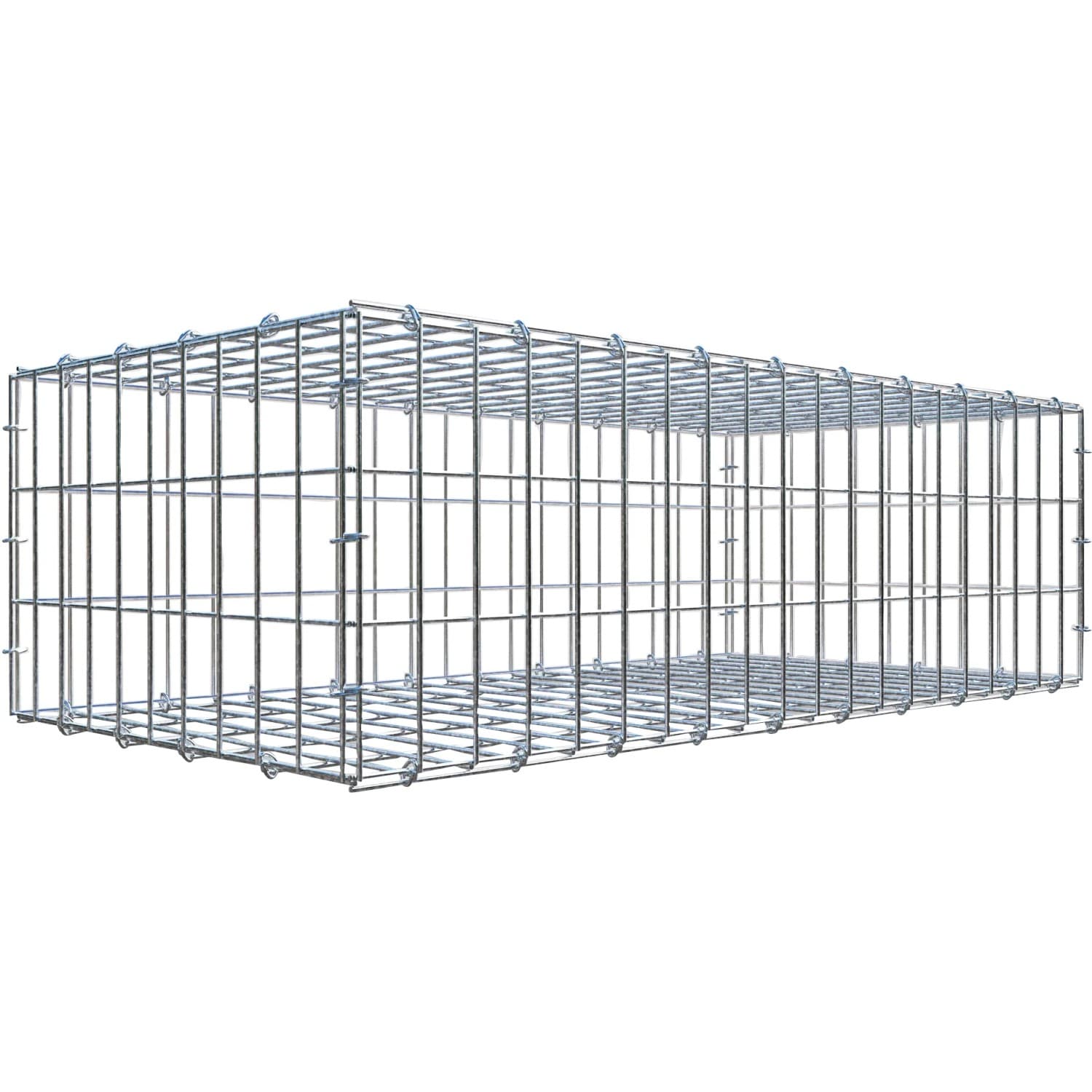 Gabiona C-Ring-Gabione 30 x 100 x 50 cm Maschenw 5 x 10 cm