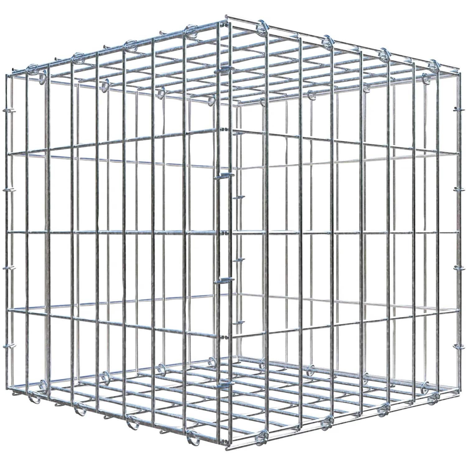 Gabiona C-Ring-Gabione 40 x 40 x 40 cm Maschenw 5 x 10 cm