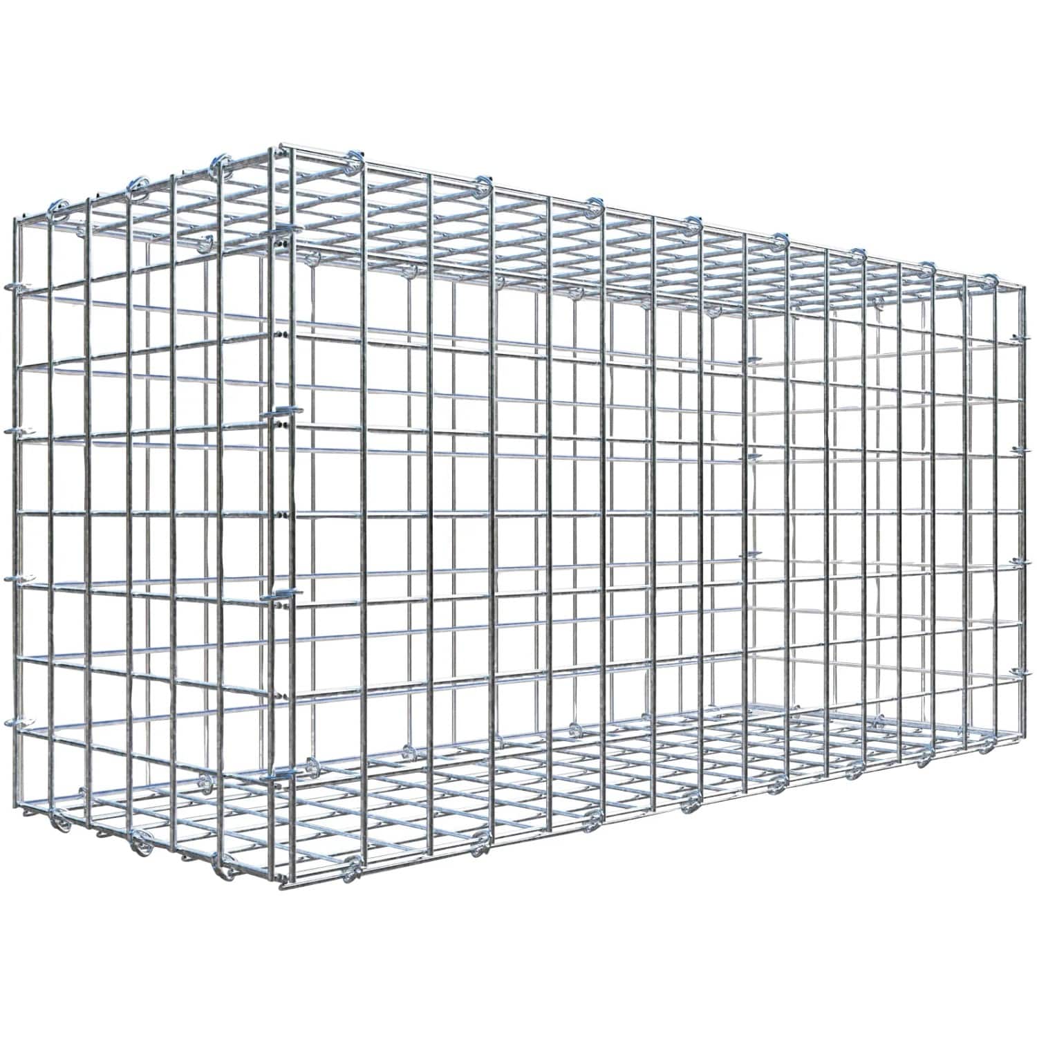 Gabiona C-Ring-Gabione 40 x 80 x 30 cm Maschenw 5 x 5 cm