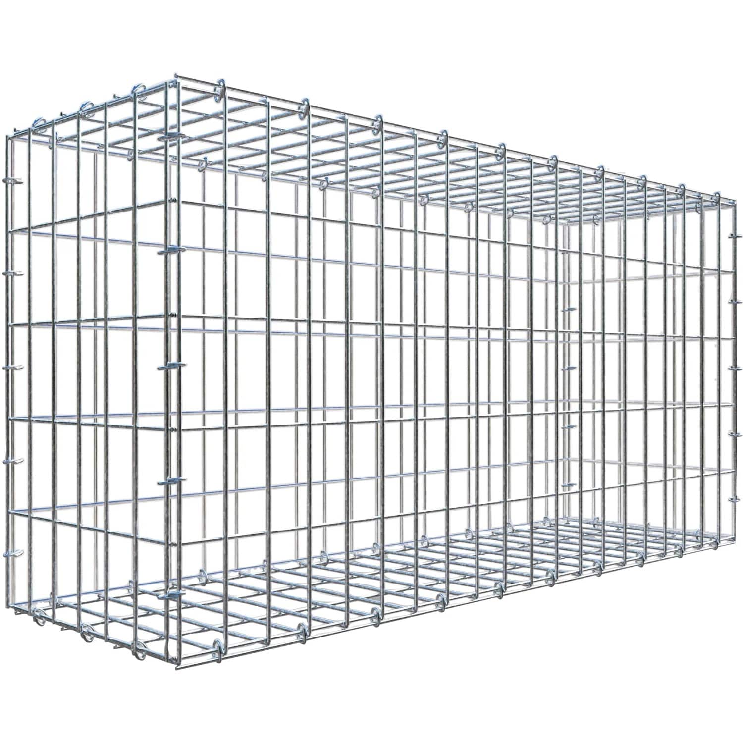 Gabiona C-Ring-Gabione 50 x 100 x 30 cm Maschenw 5 x 10 cm