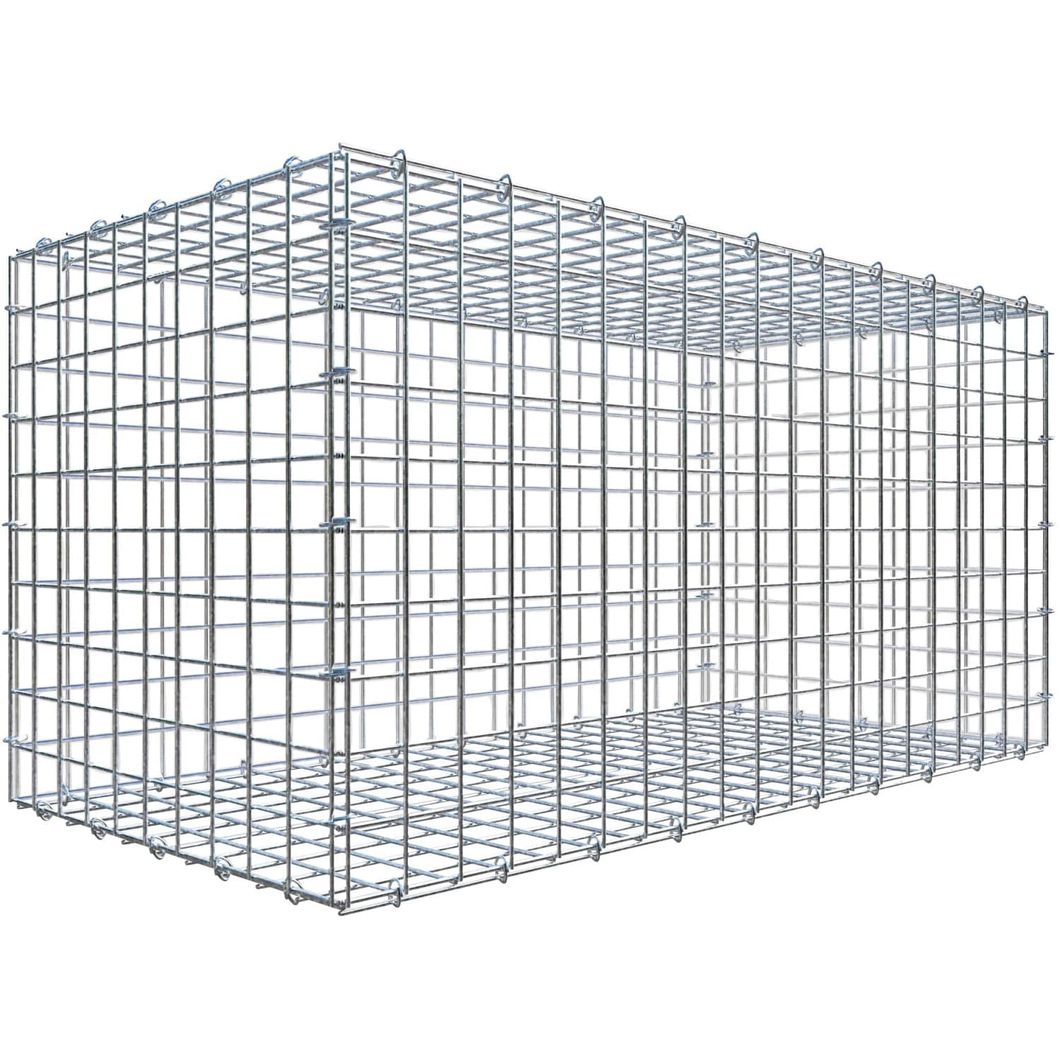 Gabiona C-Ring-Gabione 50 x 100 x 50 cm Maschenw 5 x 5 cm