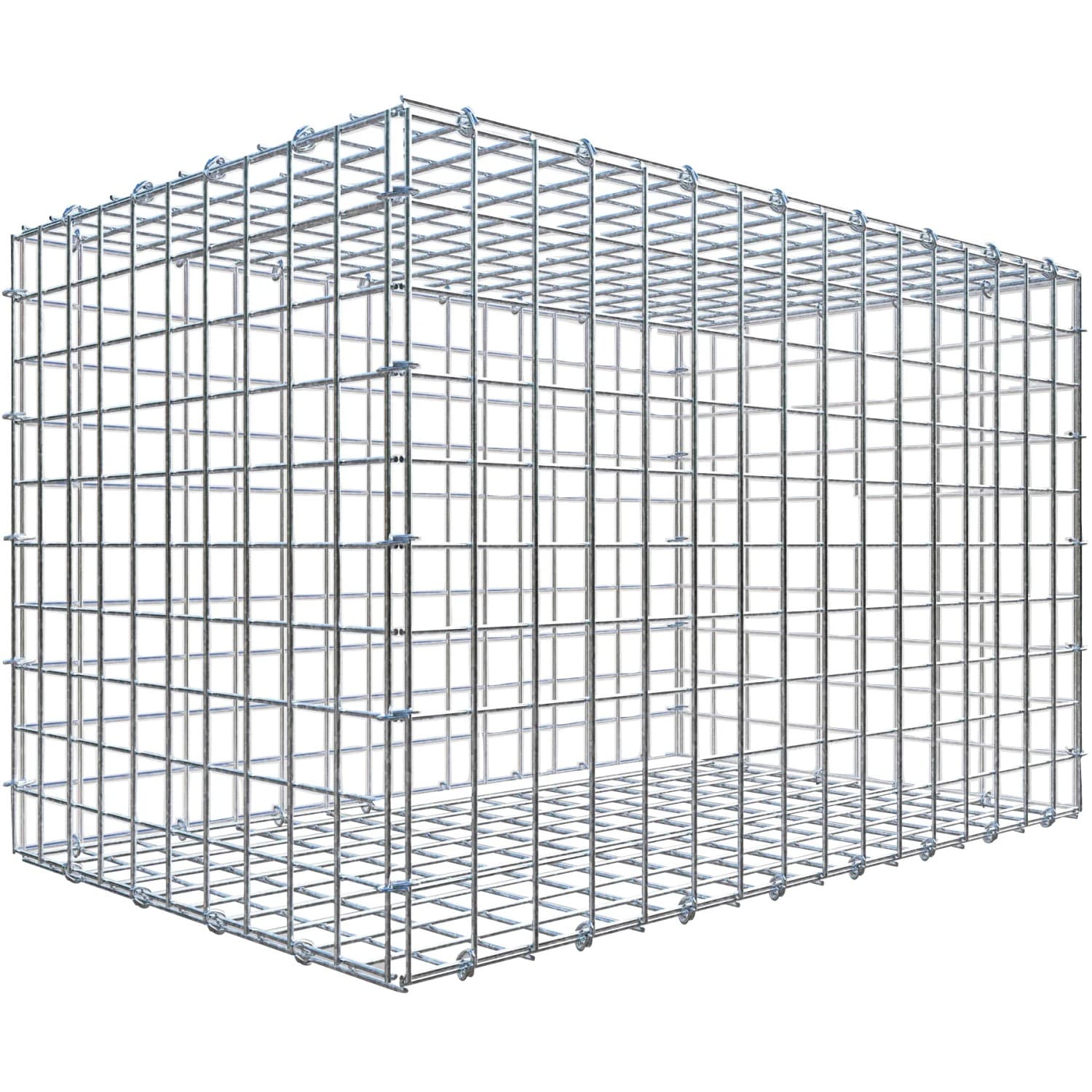 Gabiona C-Ring-Gabione 50 x 80 x 50 cm Maschenw 5 x 5 cm
