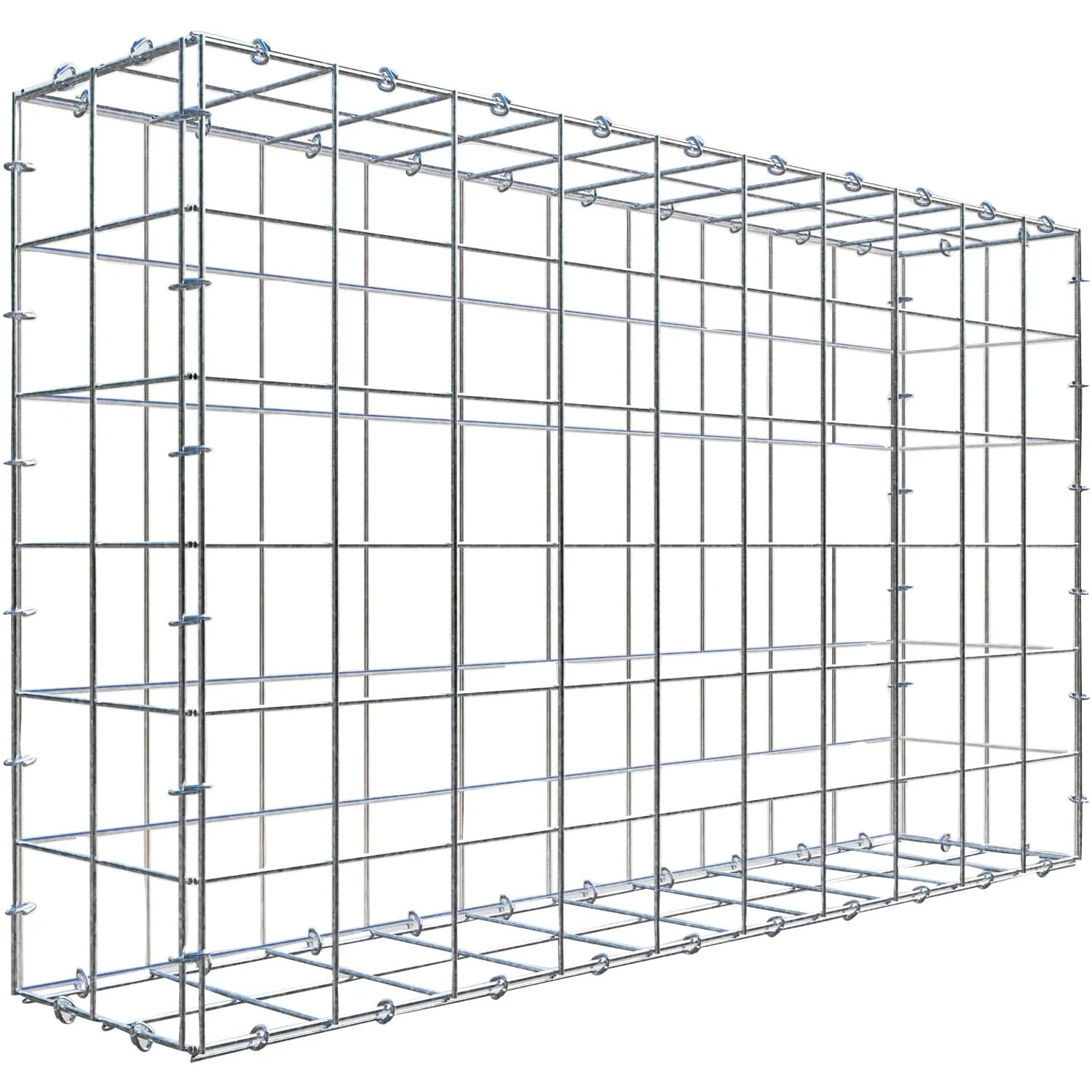 Gabiona C-Ring-Gabione 60 x 100 x 20 cm Maschenw 10 x 10 cm