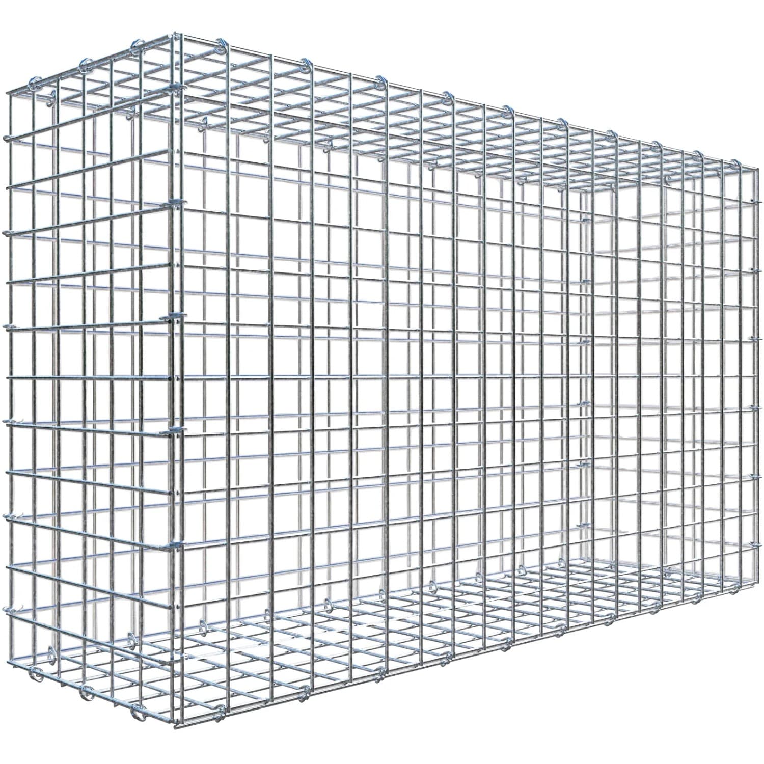 Gabiona C-Ring-Gabione 60 x 100 x 30 cm Maschenw 5 x 5 cm