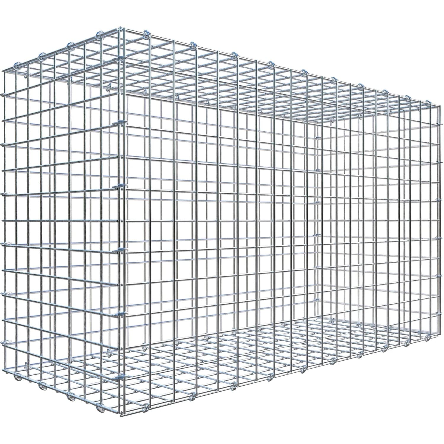 Gabiona C-Ring-Gabione 60 x 100 x 40 cm Maschenw 5 x 5 cm