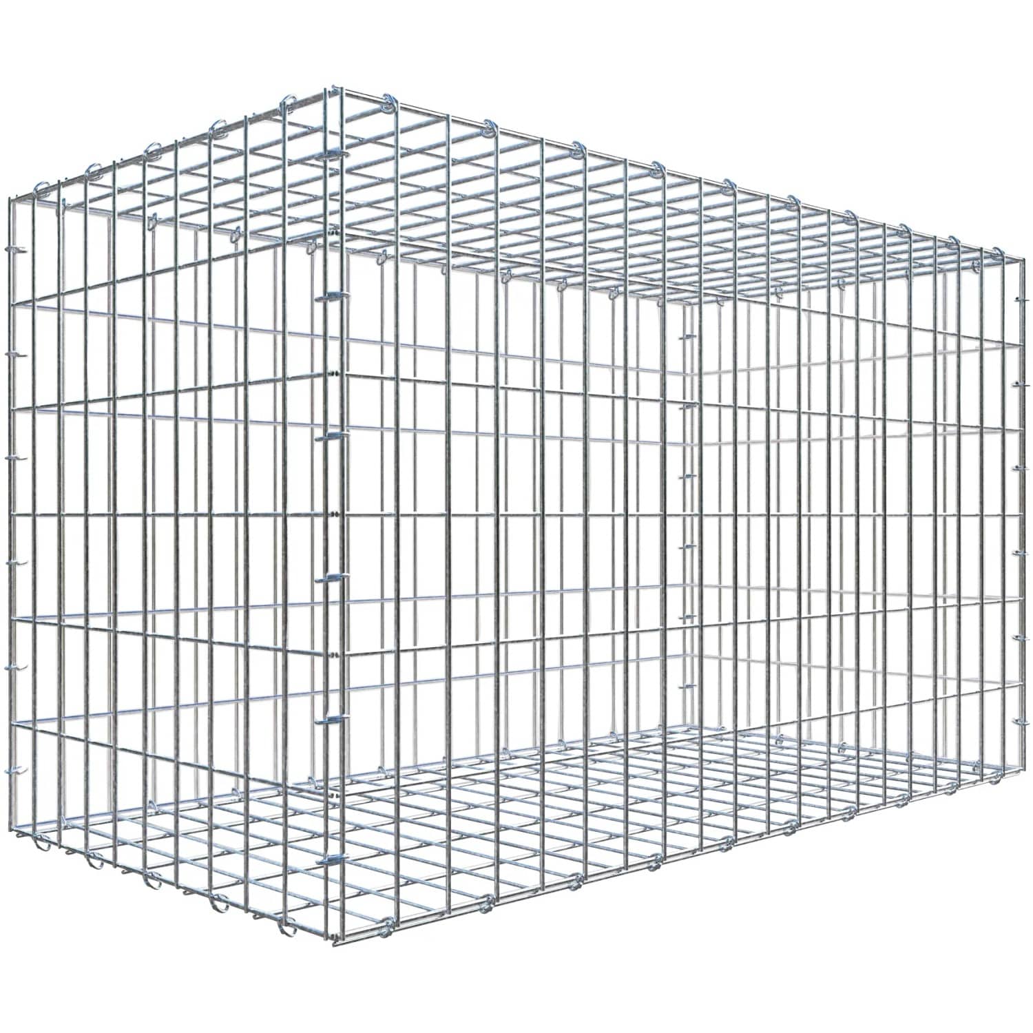 Gabiona C-Ring-Gabione 60 x 100 x 50 cm Maschenw 5 x 10 cm