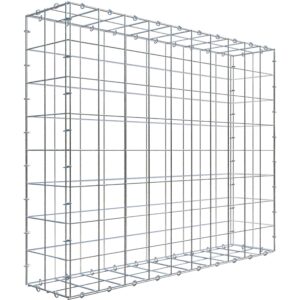 Gabiona C-Ring-Gabione 80 x 100 x 20 cm Maschenw 10 x 10 cm