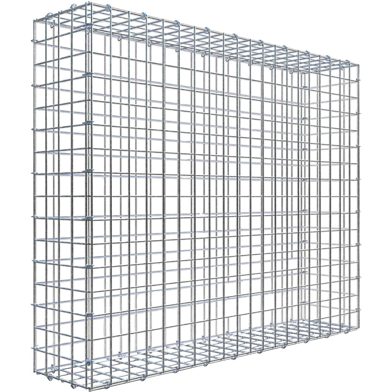 Gabiona C-Ring-Gabione 80 x 100 x 20 cm Maschenw 5 x 5 cm