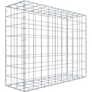 Gabiona C-Ring-Gabione 80 x 100 x 30 cm Maschenw 10 x 10 cm