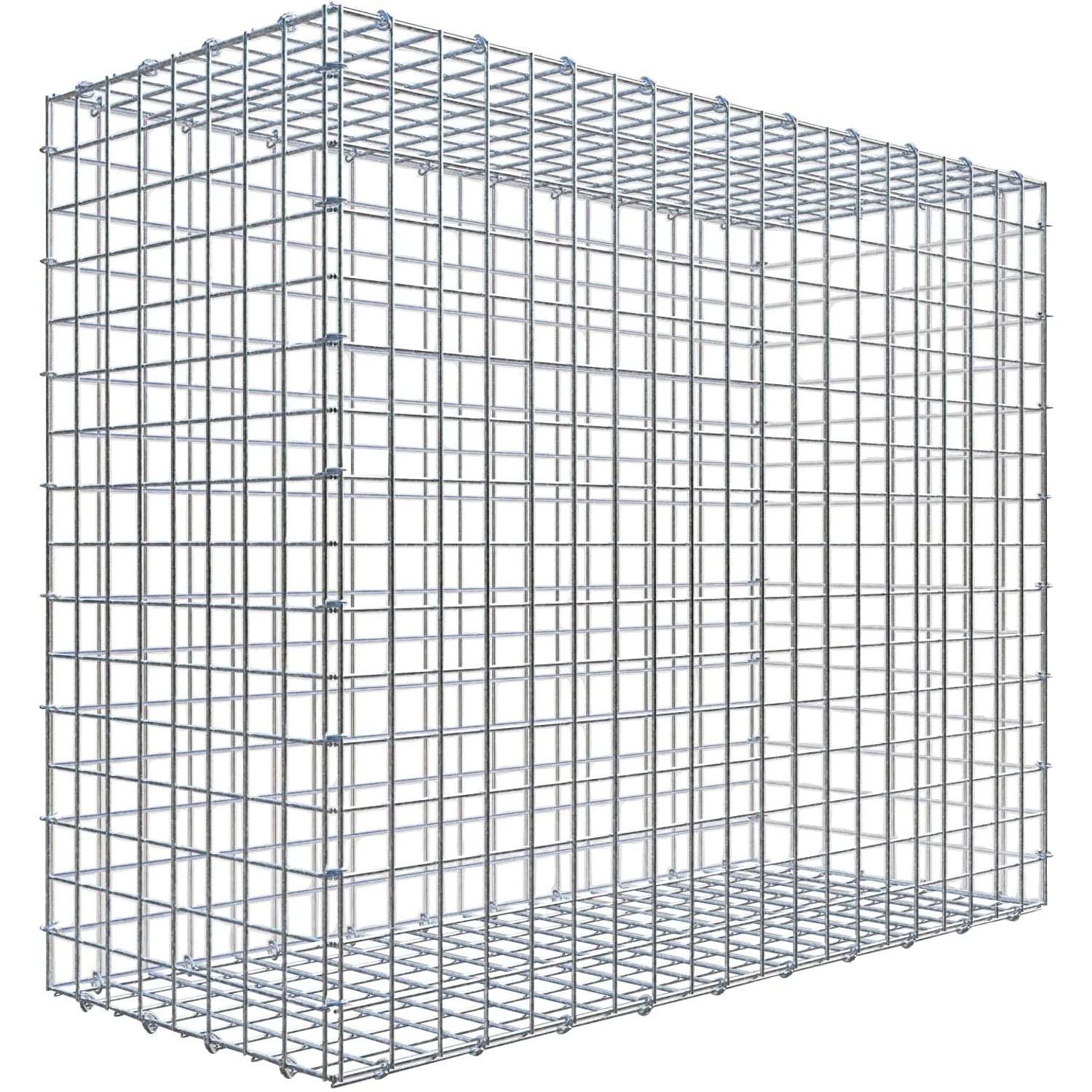 Gabiona C-Ring-Gabione 80 x 100 x 40 cm Maschenw 5 x 5 cm