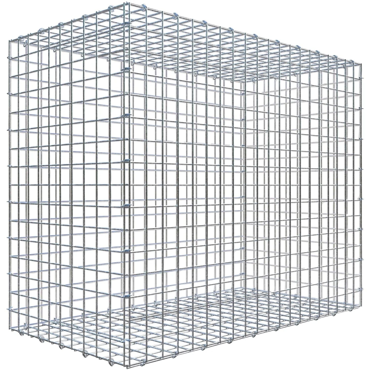 Gabiona C-Ring-Gabione 80 x 100 x 50 cm Maschenw 5 x 5 cm