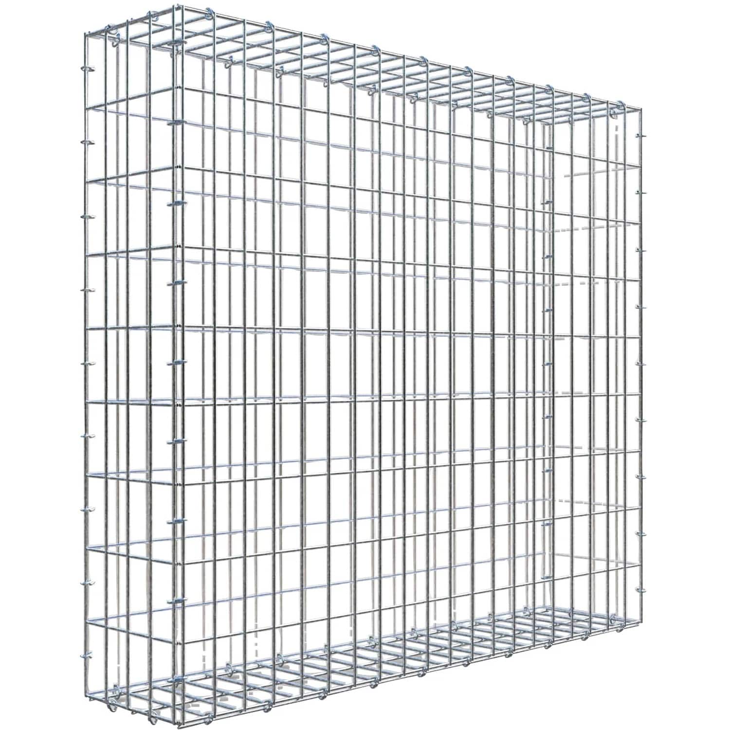 Gabiona C-Ring-Gabione 90 x 100 x 20 cm Maschenw 5 x 10 cm