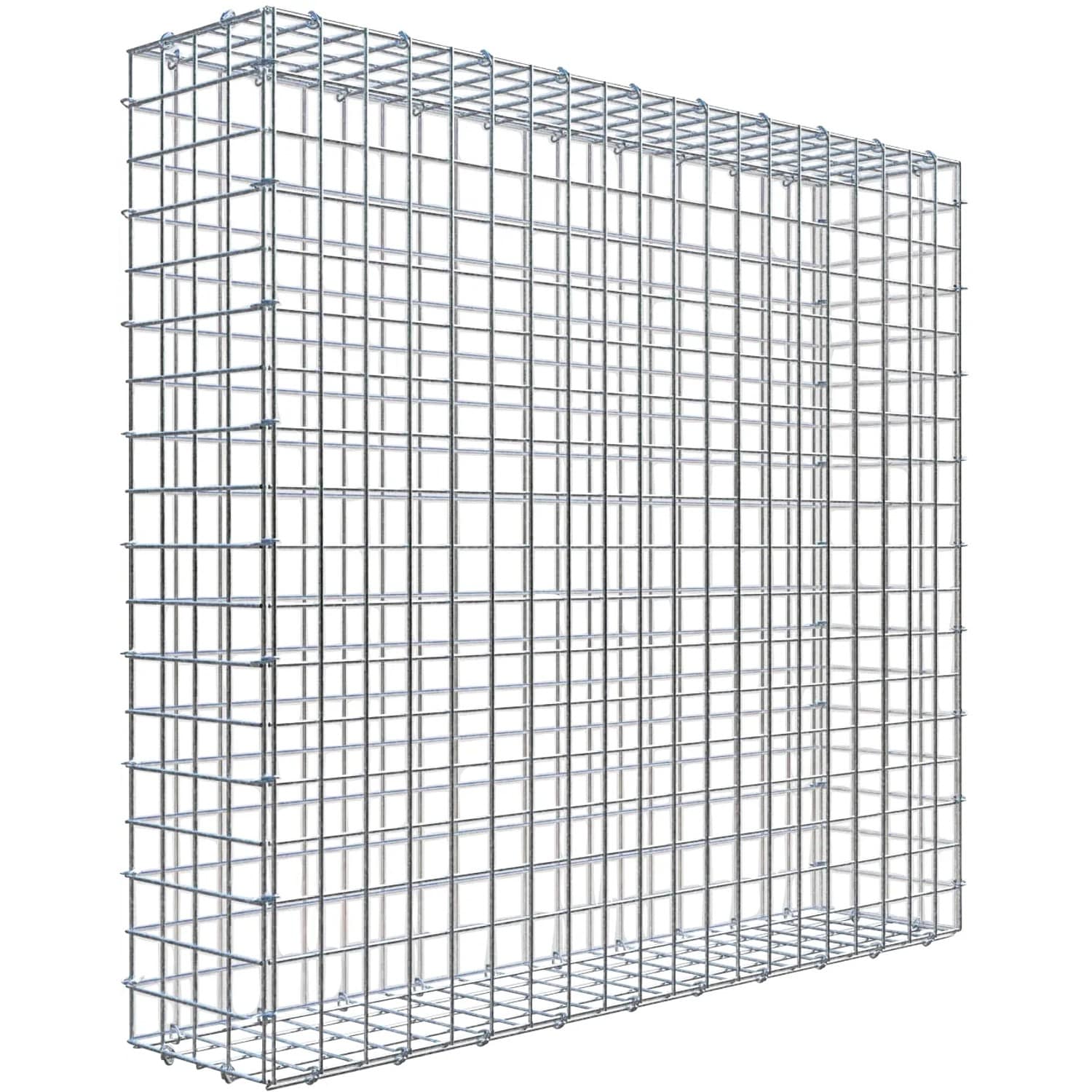 Gabiona C-Ring-Gabione 90 x 100 x 20 cm Maschenw 5 x 5 cm