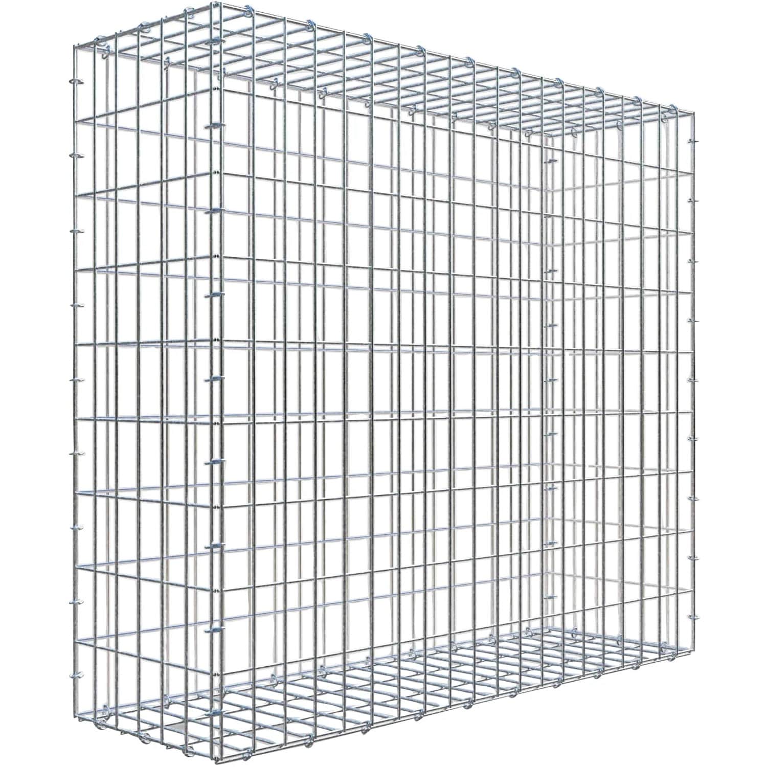 Gabiona C-Ring-Gabione 90 x 100 x 30 cm Maschenw 5 x 10 cm
