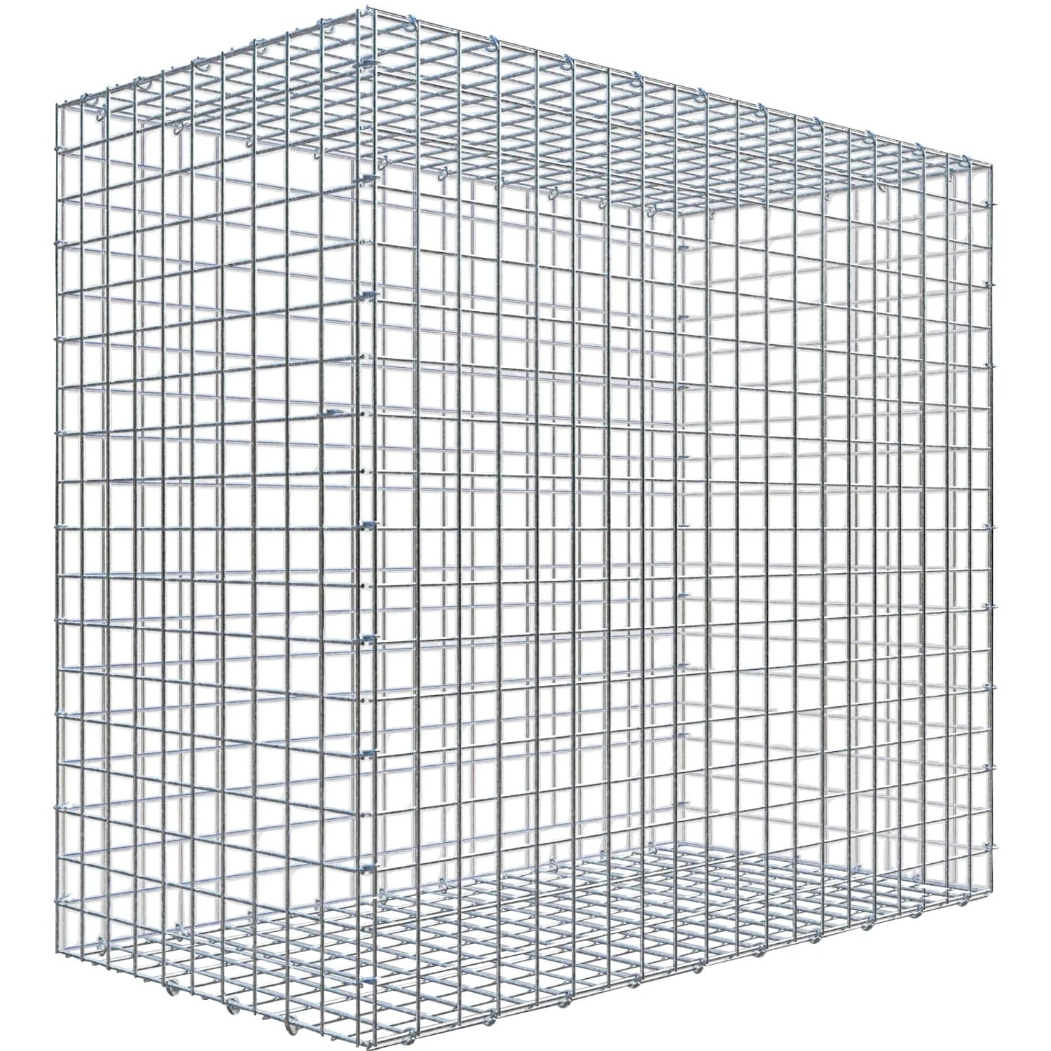 Gabiona C-Ring-Gabione 90 x 100 x 50 cm Maschenw 5 x 5 cm