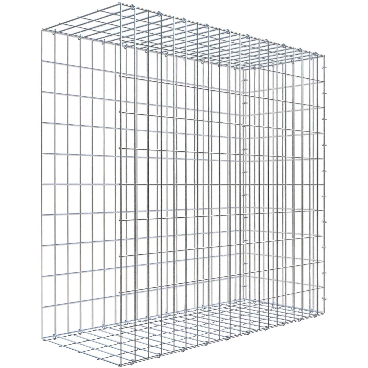 Gabiona C-Ring-Gabione-Anbaukorb Typ 2 100 x 100 x 40 cm Maschenw 5 x 10 cm