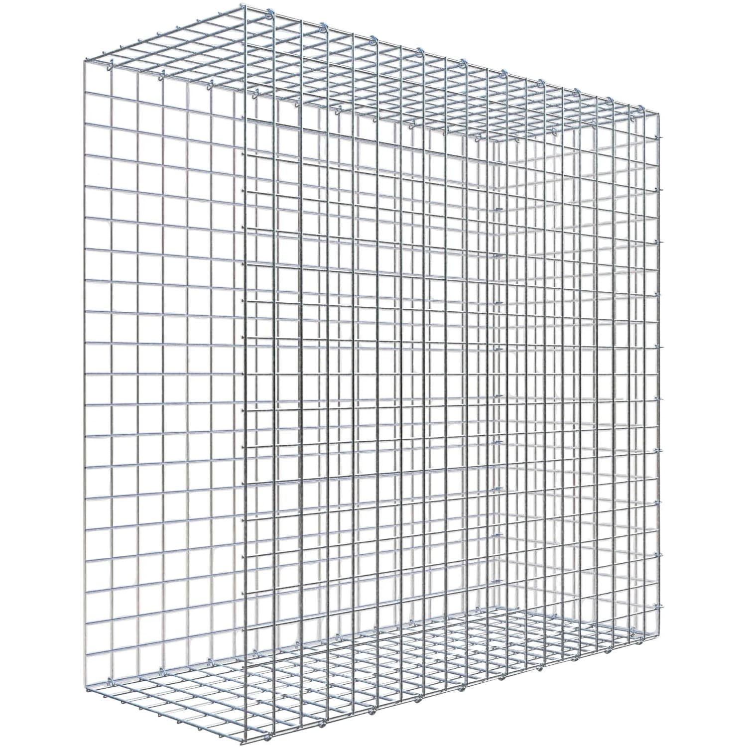 Gabiona C-Ring-Gabione-Anbaukorb Typ 2 100 x 100 x 40 cm Maschenw 5 x 5 cm