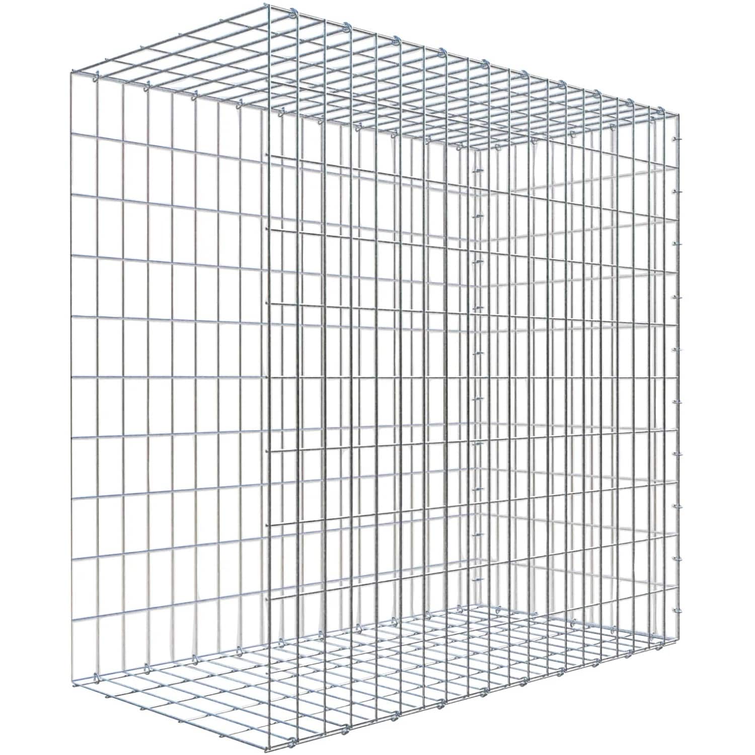 Gabiona C-Ring-Gabione-Anbaukorb Typ 2 100 x 100 x 50 cm Maschenw 5 x 10 cm