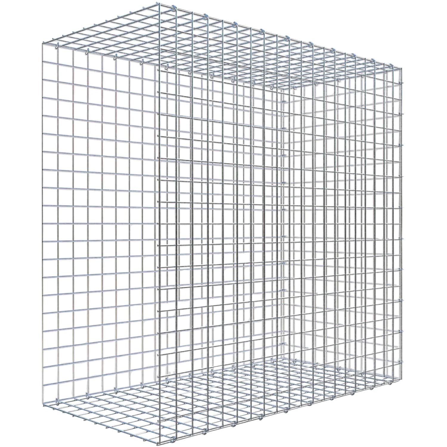 Gabiona C-Ring-Gabione-Anbaukorb Typ 2 100 x 100 x 50 cm Maschenw 5 x 5 cm