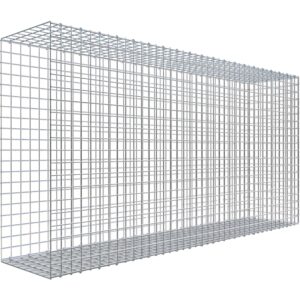 Gabiona C-Ring-Gabione-Anbaukorb Typ 2 100 x 200 x 40 cm Maschenw 5 x 5 cm